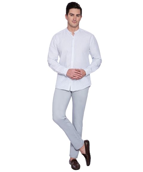 Authenzaa Men Chinos Casual Trouser CT4S001 Sky Blue
