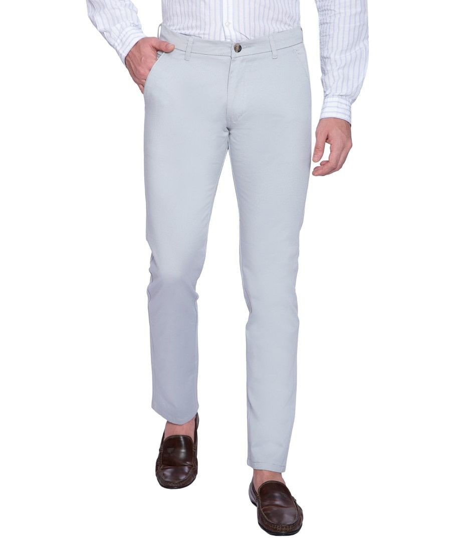 Authenzaa Men Chinos Casual Trouser CT4S001 Sky Blue