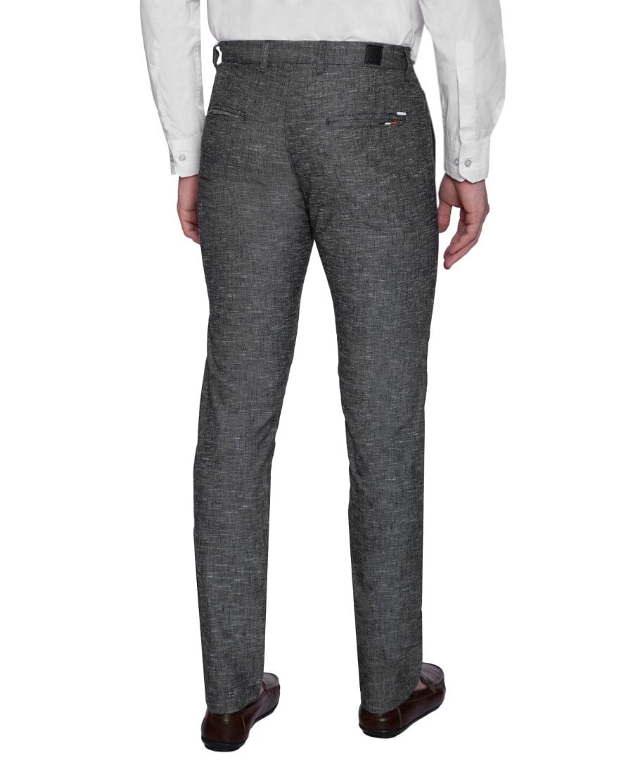 Authenzaa Men Casual Cotton Trouser CS-FS-0010, Black