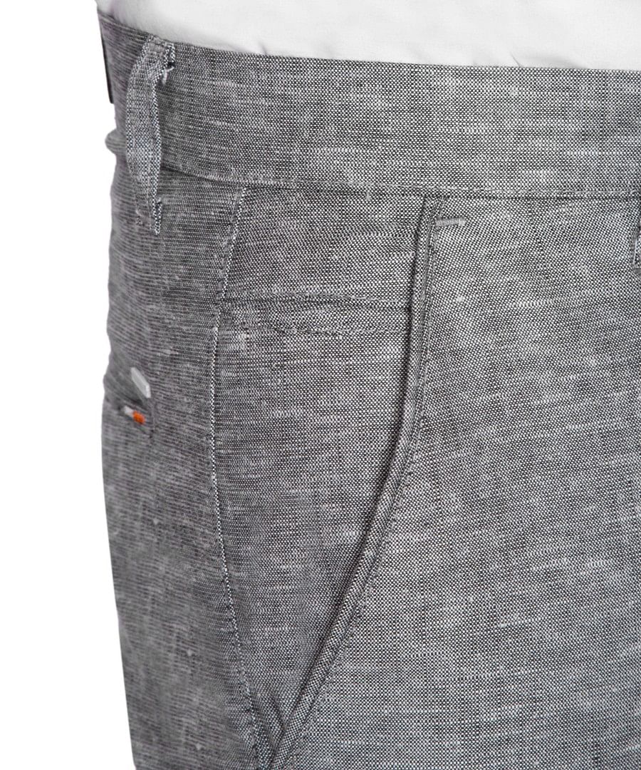 Authenzaa Men Casual Cotton Trouser CS-FS-0010, Grey