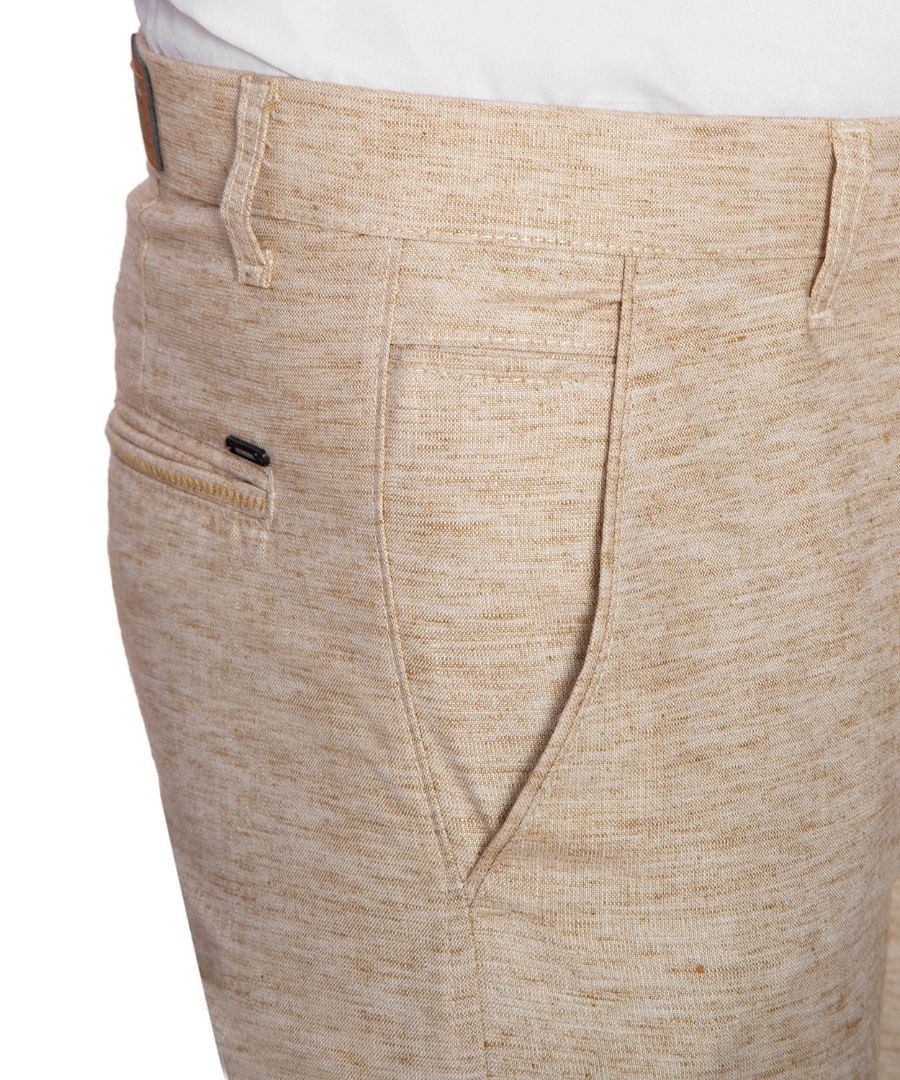 Authenzaa Men Casual Cotton Trouser CS-FS-0011, Beige