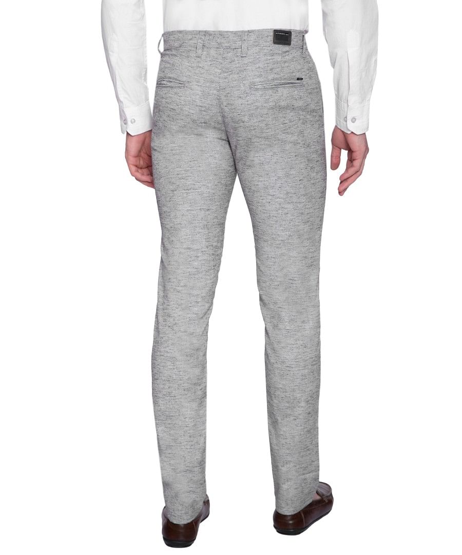 Authenzaa Men Casual Cotton Trouser CS-FS-0011, Black