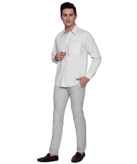Authenzaa Men Casual Cotton Trouser CS-FS-0012, Black