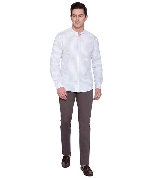 Authenzaa Men Grand Casual Trouser CS-PR-GT3004 , Grey