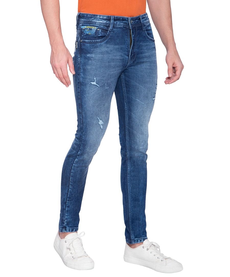 Authenzaa Men Truefit Jeans TFJ4S001 Dark Blue 