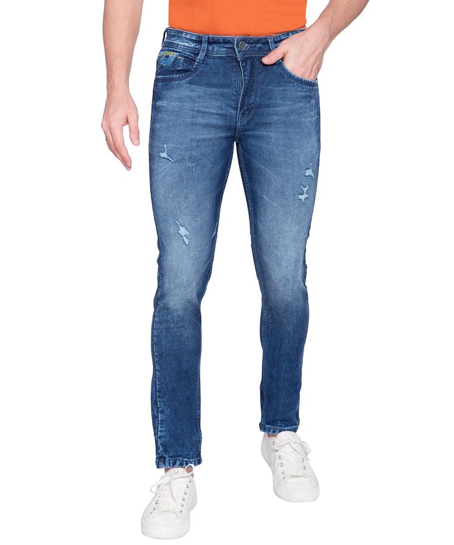 Authenzaa Men Truefit Jeans TFJ4S001 Dark Blue 