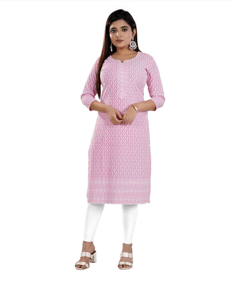Authenzaa Women Fashion Kurti SFKRT118 Pink