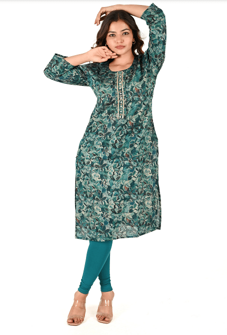Authenzaa Women Fashion Kurti SFKRT121 Green
