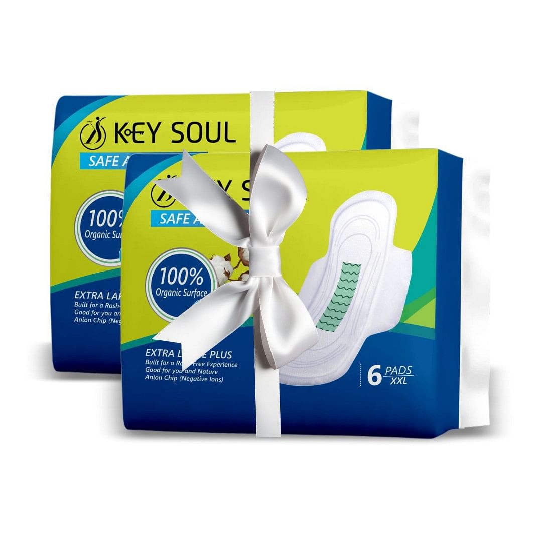 "Key Soul Safe and Long Sanitary Napkin 1+1 combo	"