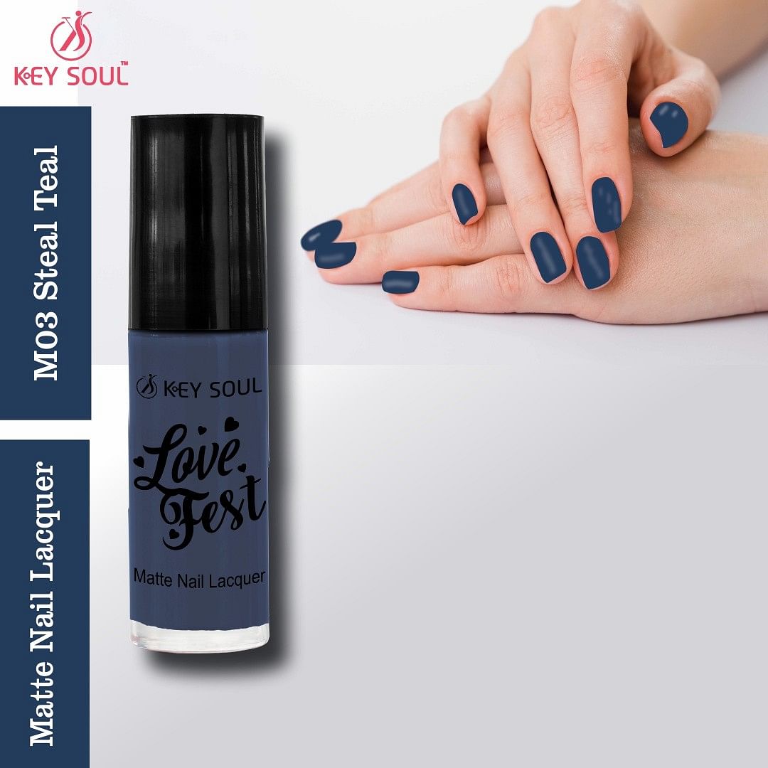 Key Soul Matte Nail Paint (7ml) - M03 Steal Teal