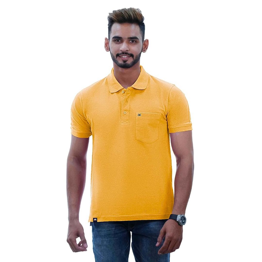 Authenzaa Men Polo T-Shirt SFPT001 Mango