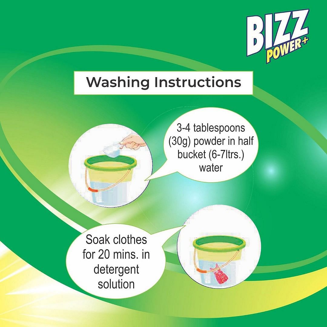 Bizz power plus washing Powder, 2 kg