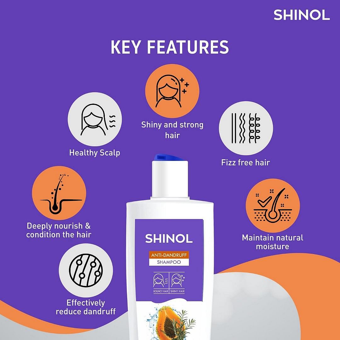 Shinol Anti Dandruff Shampoo, 200 ml