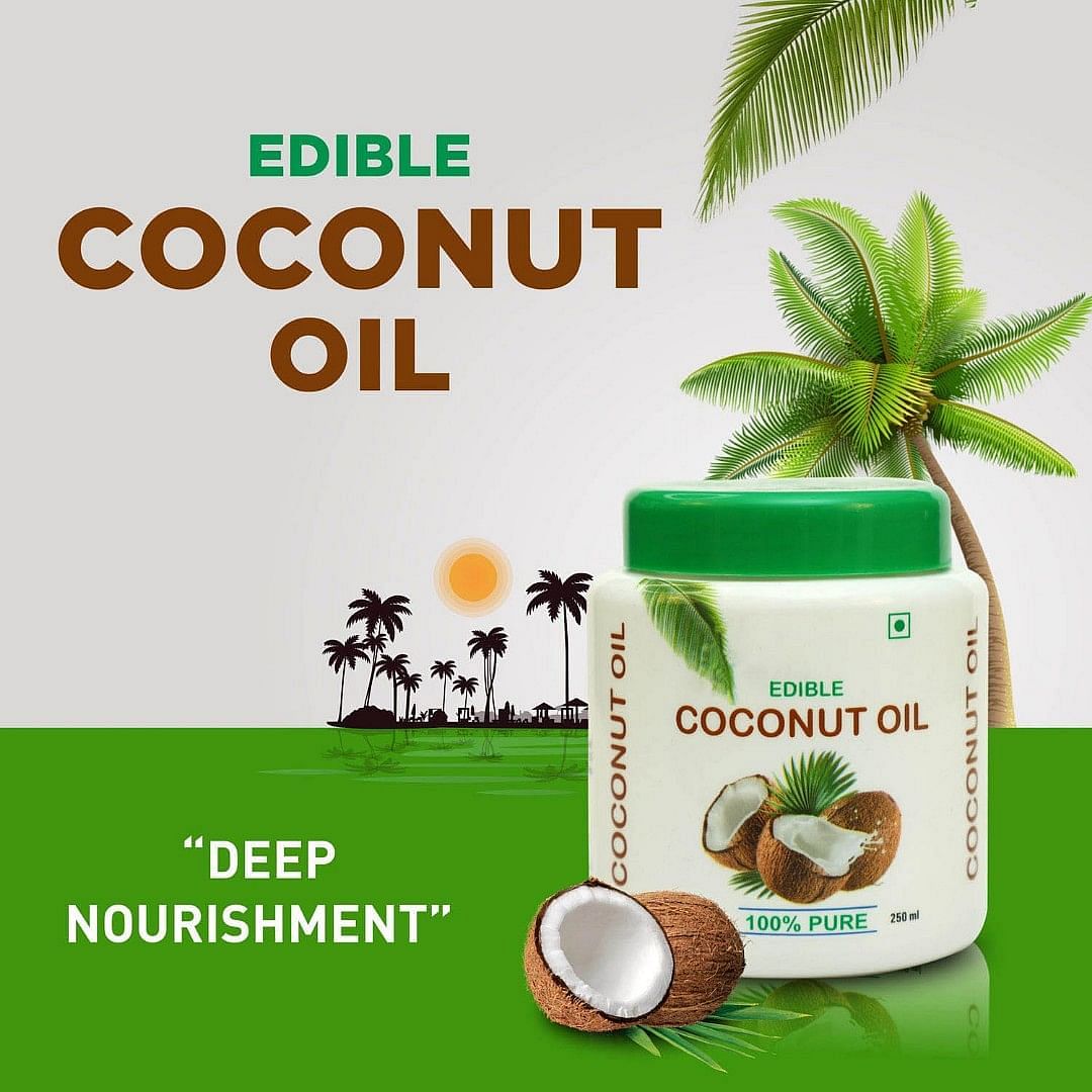 Edible Coconut Oil jar, 250 ml