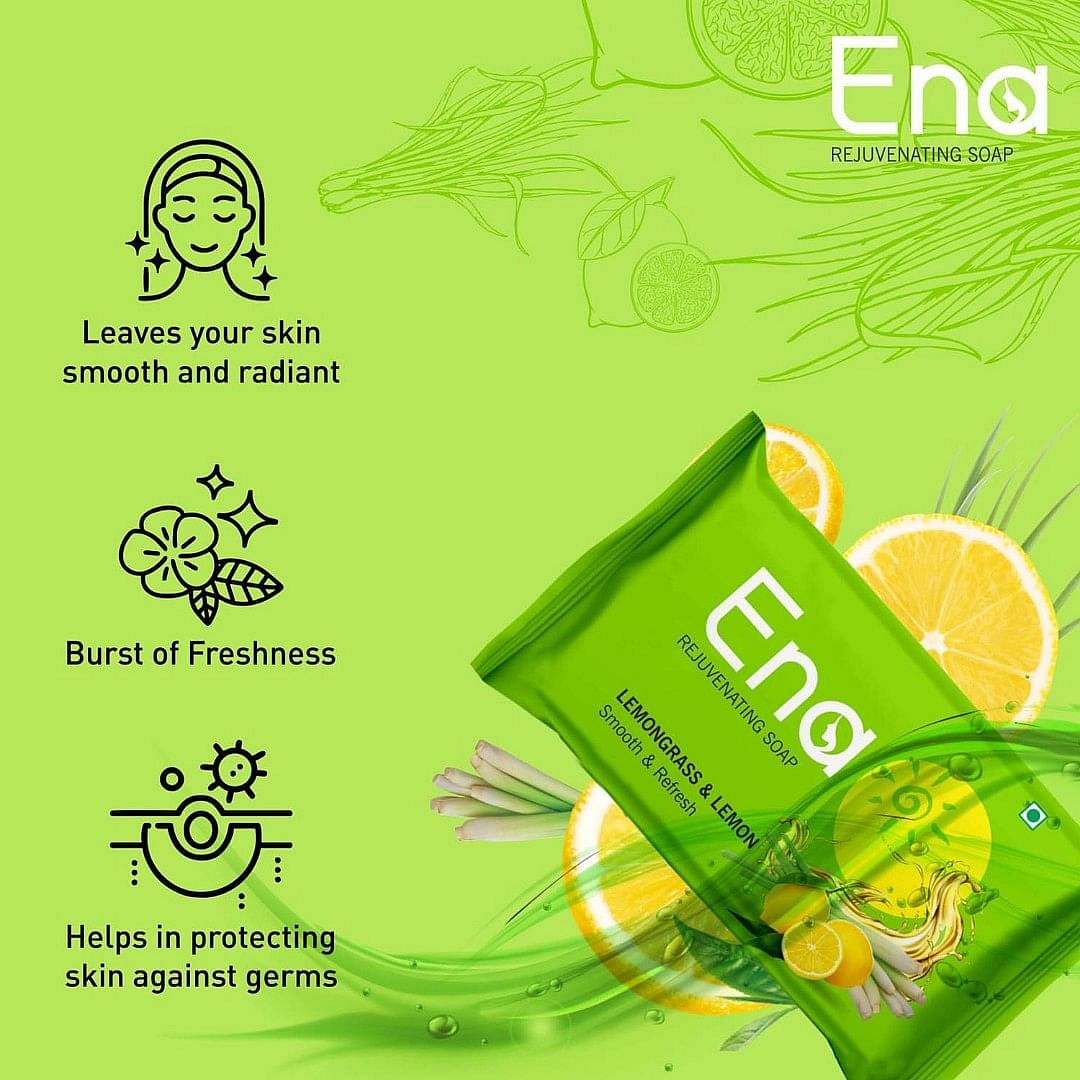 Ena Lemongrass and Lemon Soap, 75 g