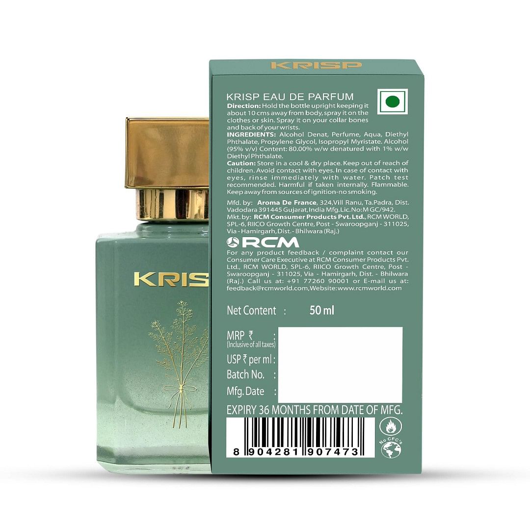 Krisp Eau De Parfum, 50 ml