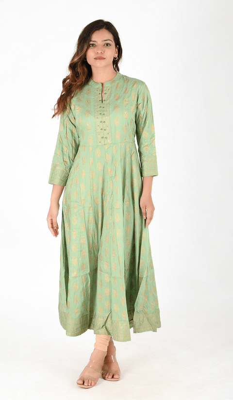 Authenzaa Women Fashion Kurti SFKRT135 Green