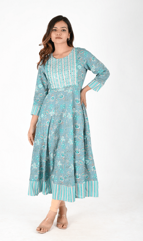 Authenzaa Women Fashion Kurti SFKRT135 Rama