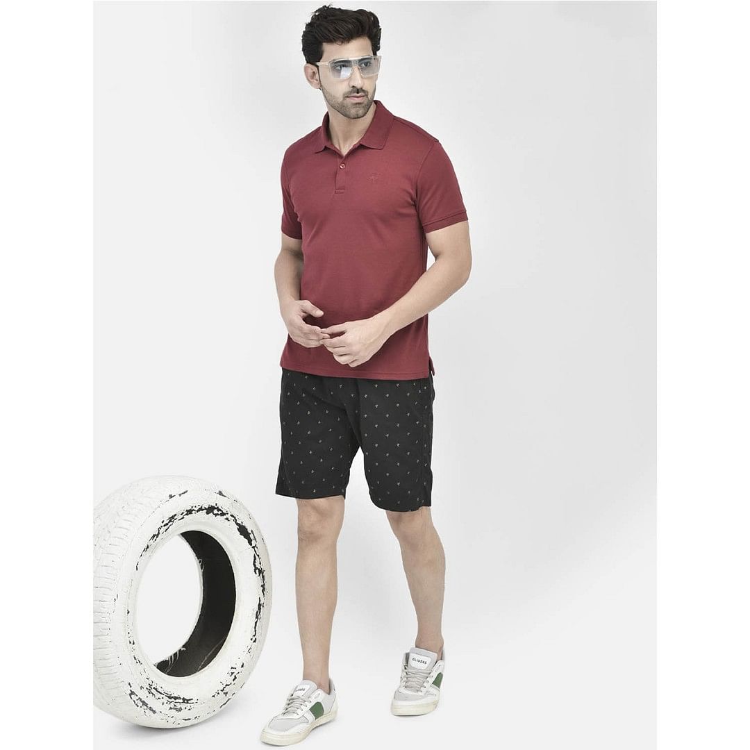 Authenzaa Men Shorts SFMS002 Black 