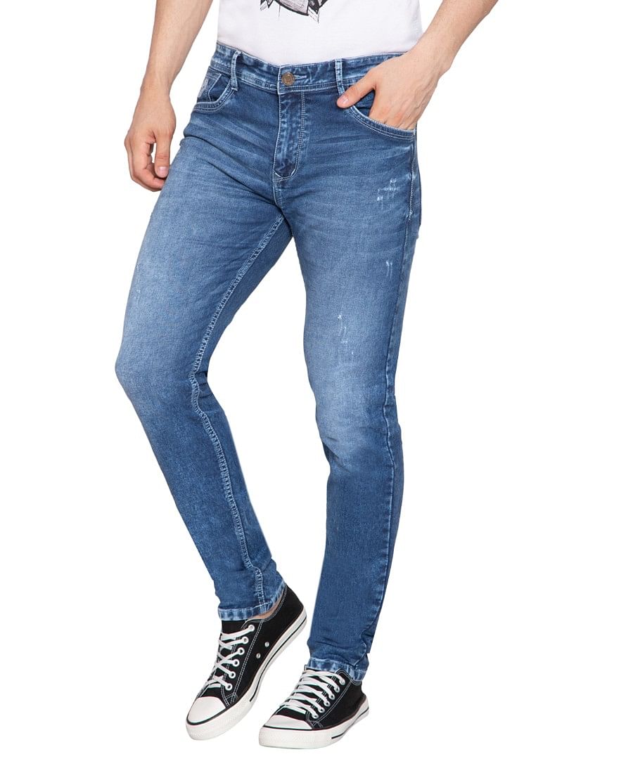 Authenzaa Men Truefit Jeans TFJ4S009 Sky Blue 