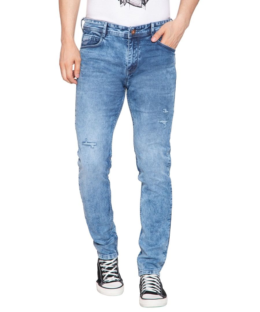 Authenzaa Men Truefit Jeans TFJ4S011 Sky Blue 