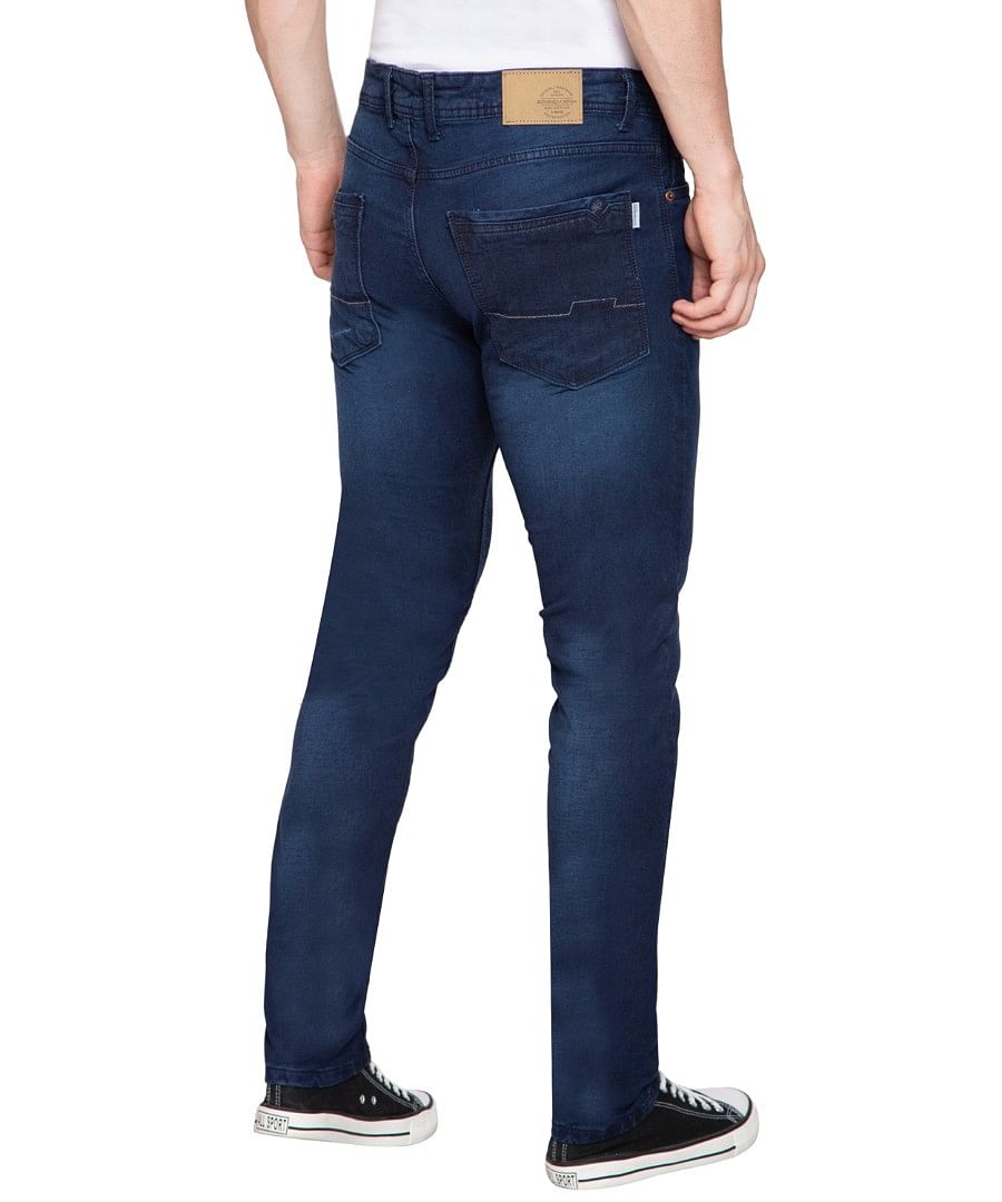 Authenzaa Men Truefit Jeans TFJ4S007 Dark Blue 