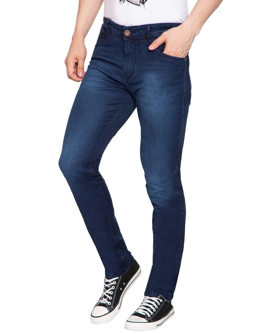 Authenzaa Men Truefit Jeans TFJ4S007 Dark Blue 