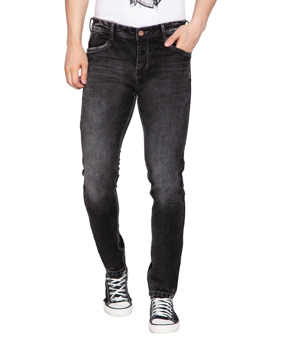 Authenzaa Men Truefit Jeans TFJ4S010 Dark Grey 