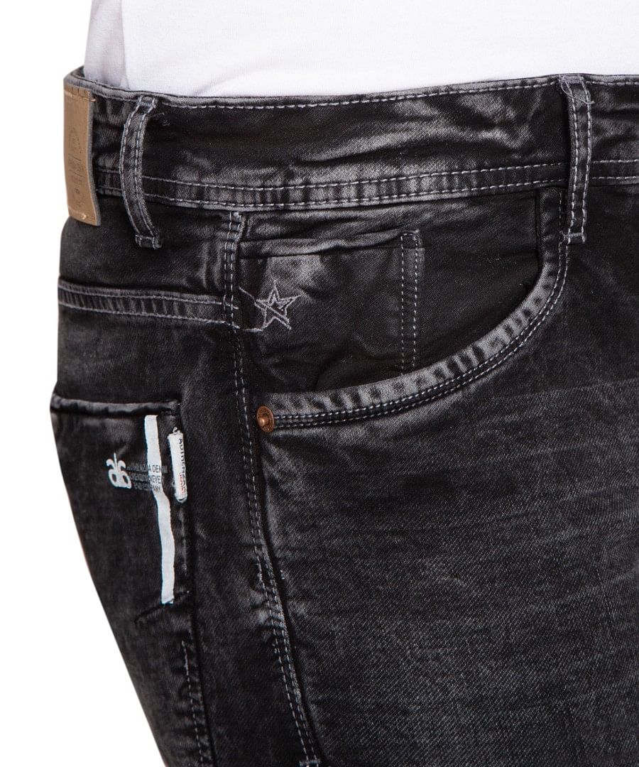 Authenzaa Men Truefit Jeans TFJ4S010 Dark Grey 