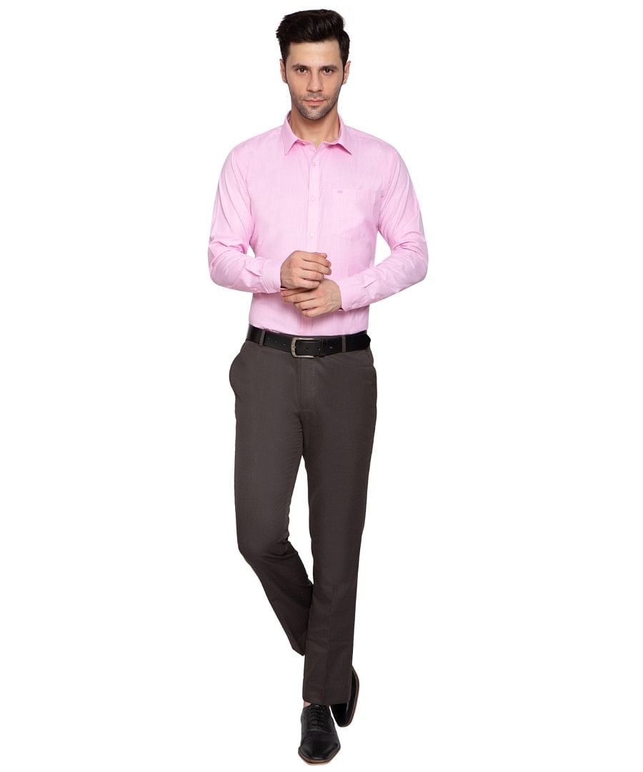 Authenzaa Men Formal Shirt ITFS005 Pink