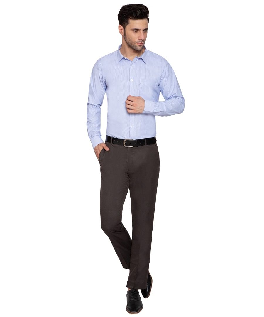 Authenzaa Men Formal Shirt ITFS004 Blue