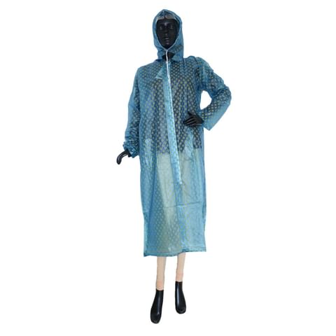 Authenzaa Women Raincoat NAWR001 BLUE 