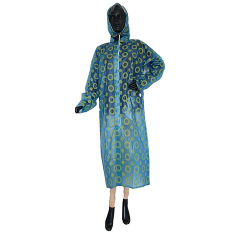 Authenzaa Women Raincoat NAWR001 Dark Blue 