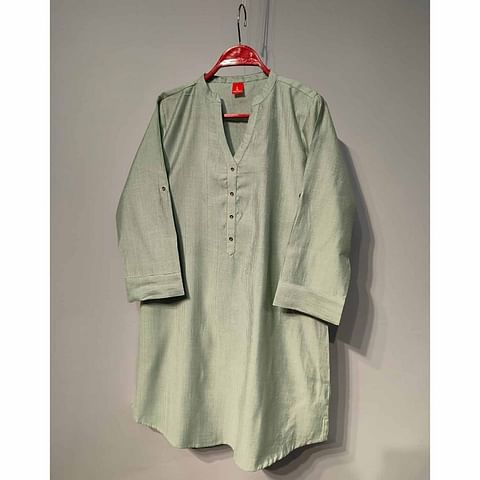 Authenzaa Women Kurti ATKT004 Light Green 