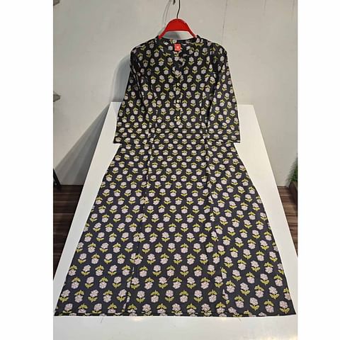 Authenzaa Women Kurti ATKT005 Black 