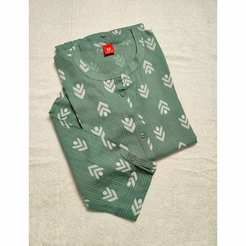 Authenzaa Women Kurti ATKT007 Light Green 