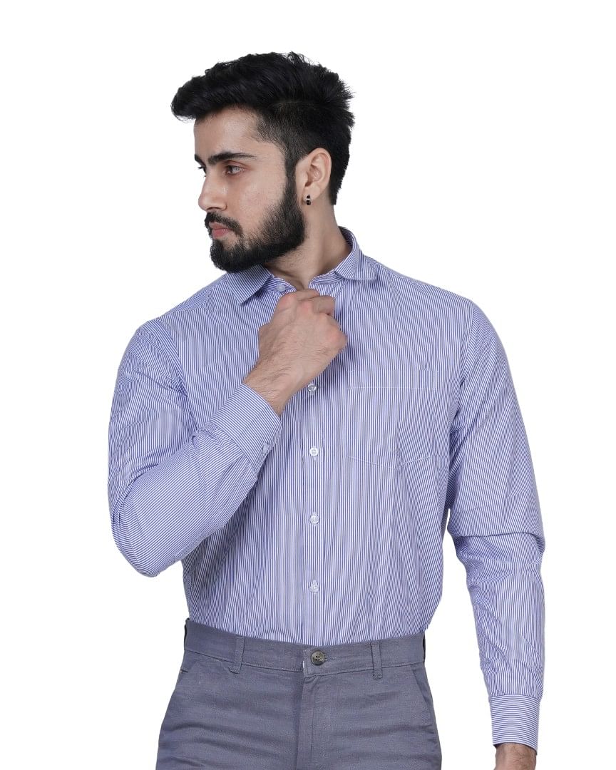 Authenzaa Men Formal Shirt FR-EX0057, Multi