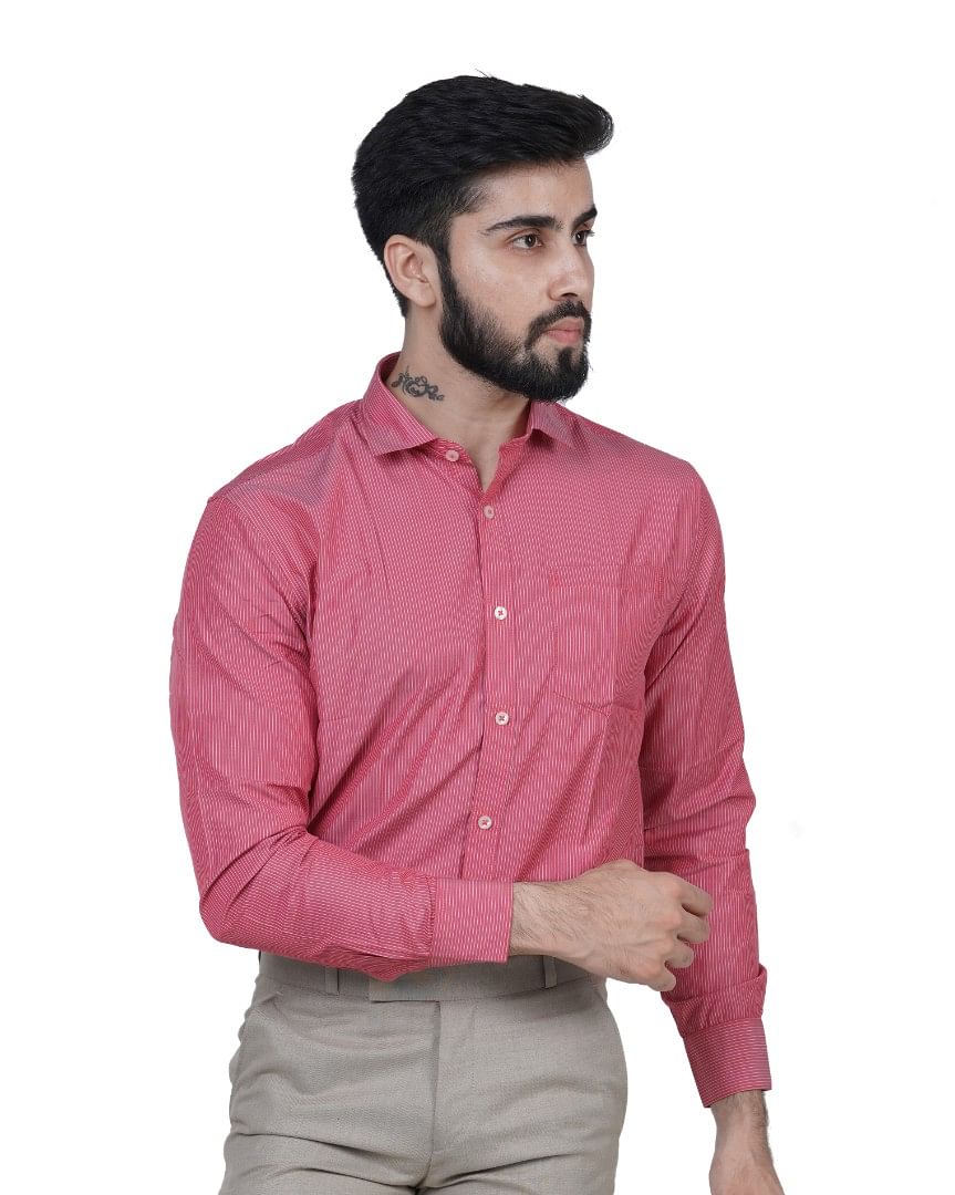 Authenzaa Men Formal Shirt FR-EX0061, Multi