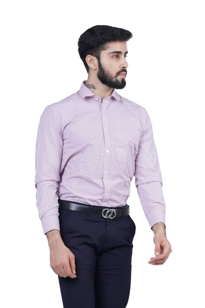 Authenzaa Men Formal Shirt FR-EX0077, Multi