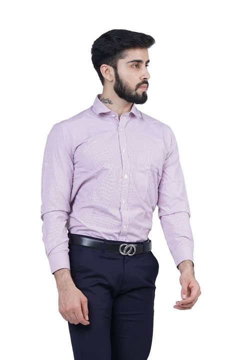 Authenzaa Men Formal Shirt FR-EX0077, Multi