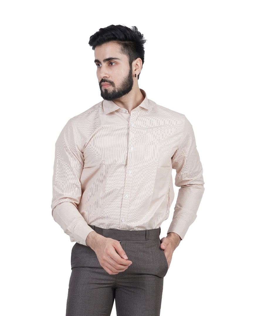 Authenzaa Men Formal Shirt FR-EX0086, Multi