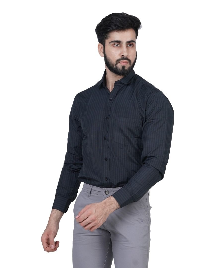 Authenzaa Men Formal Shirt FR-EX0094, Multi