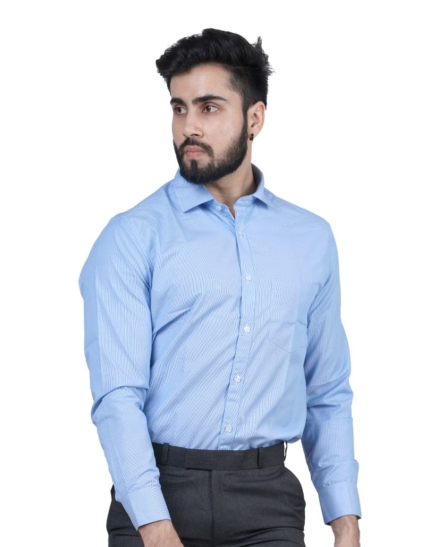 Authenzaa Men Formal Shirt FR-EX0111, Multi