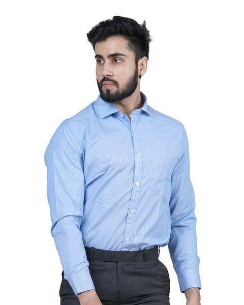 Authenzaa Men Formal Shirt FR-EX0111, Multi