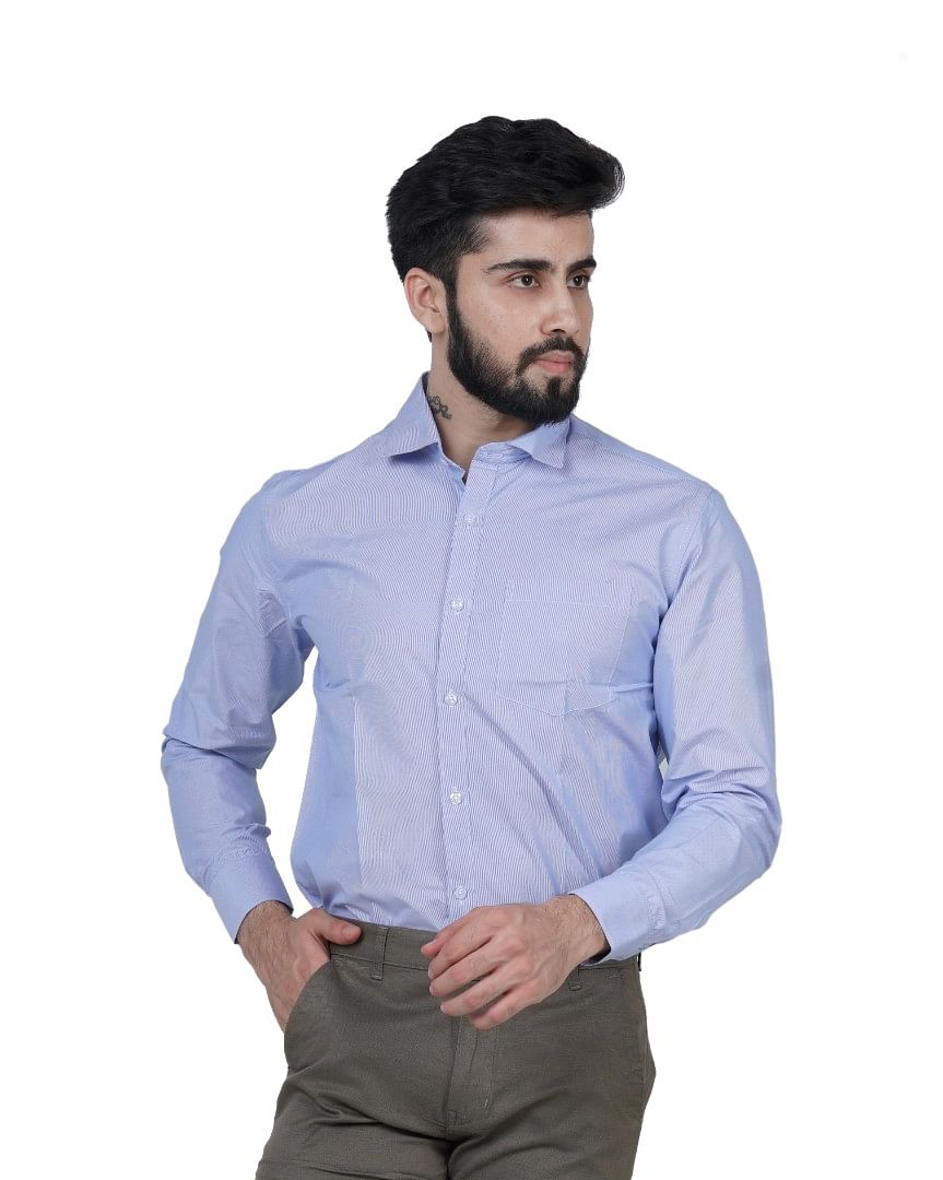 Authenzaa Men Formal Shirt FR-EX0126, Multi