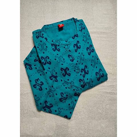 Authenzaa Women Kurti ATKT007 Blue 