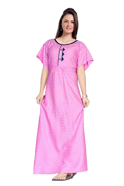 Authenzaa Women Nighty SMWN010 Pink 