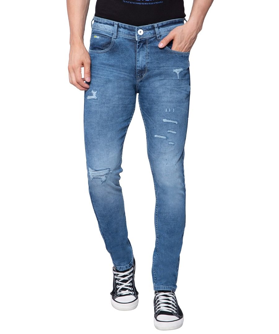 Authenzaa Men Denim Jeans SFDJ010 Blue 