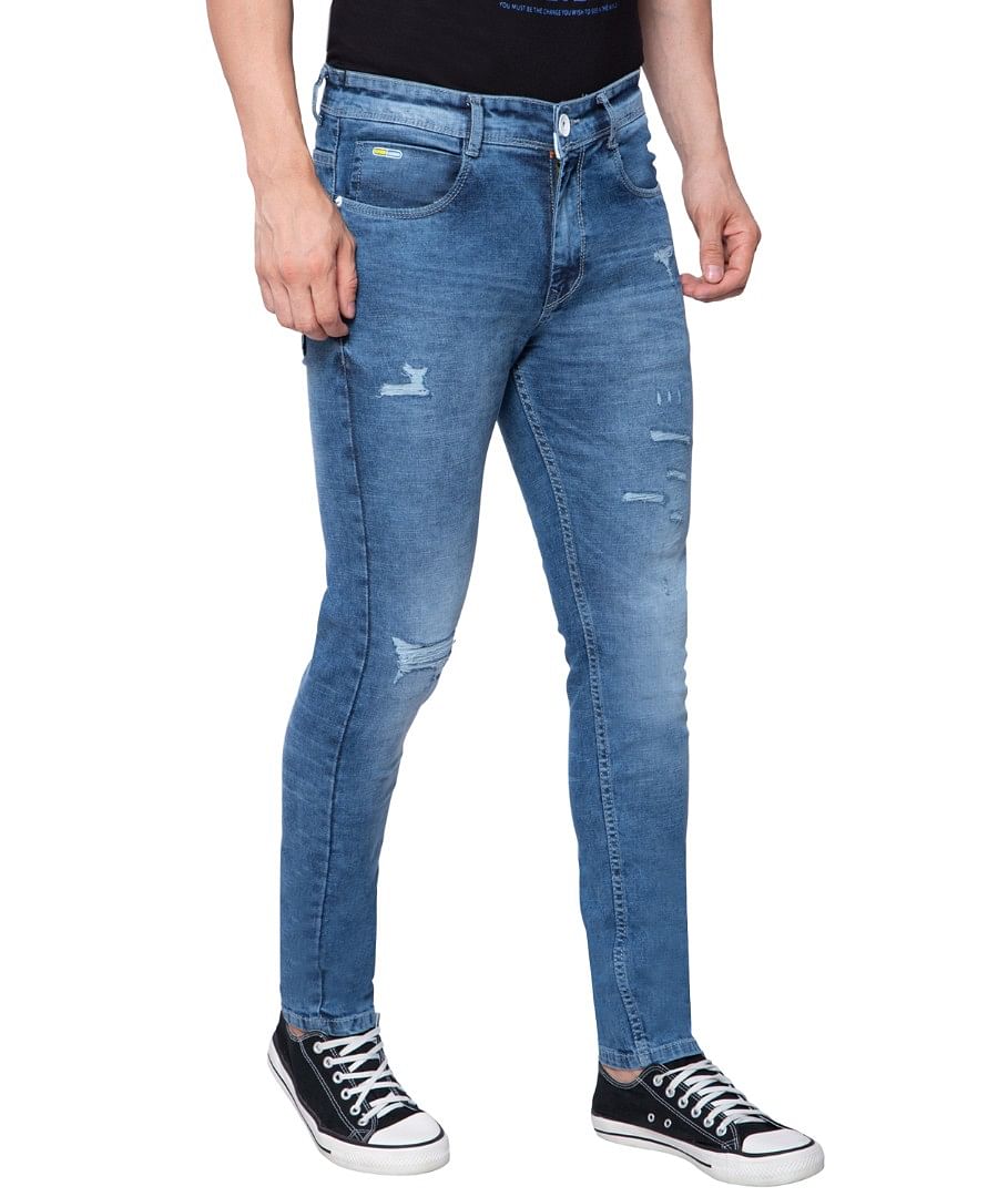 Authenzaa Men Denim Jeans SFDJ010 Blue 