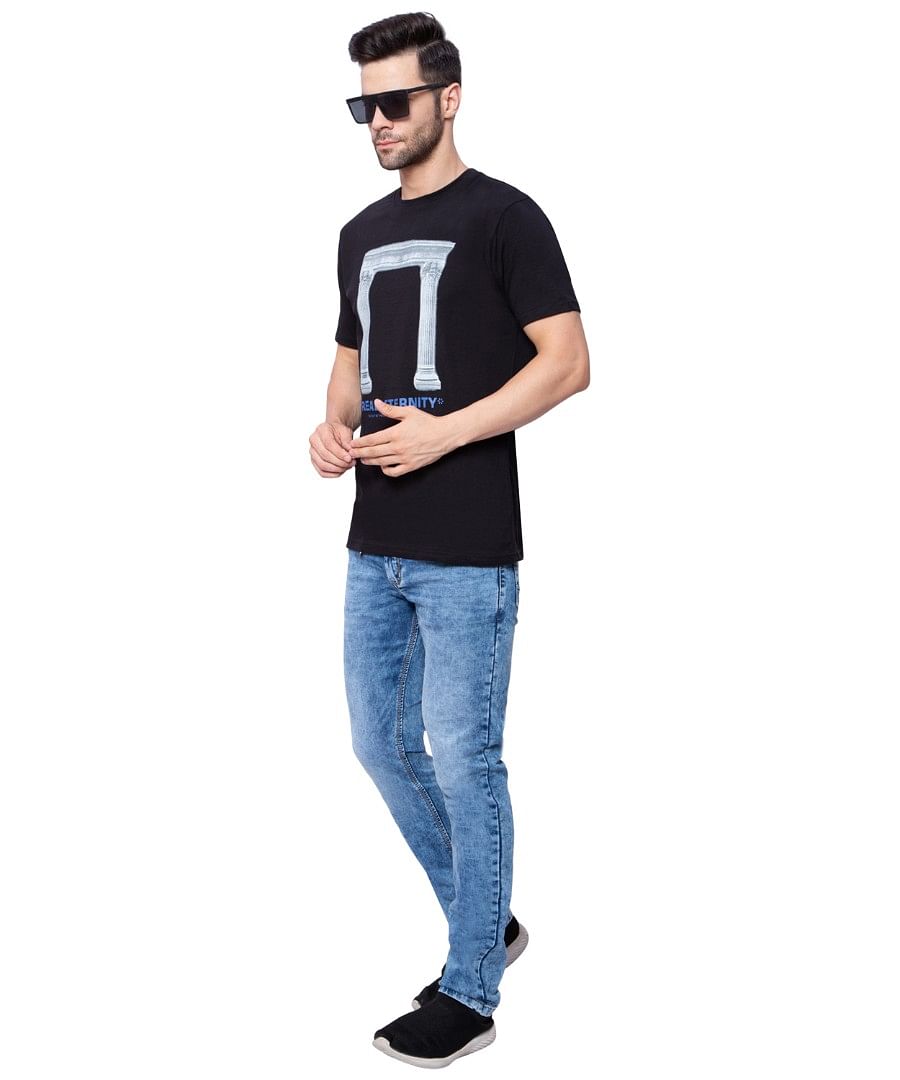 Authenzaa Men Denim Jeans SFDJ003 Mid Black 